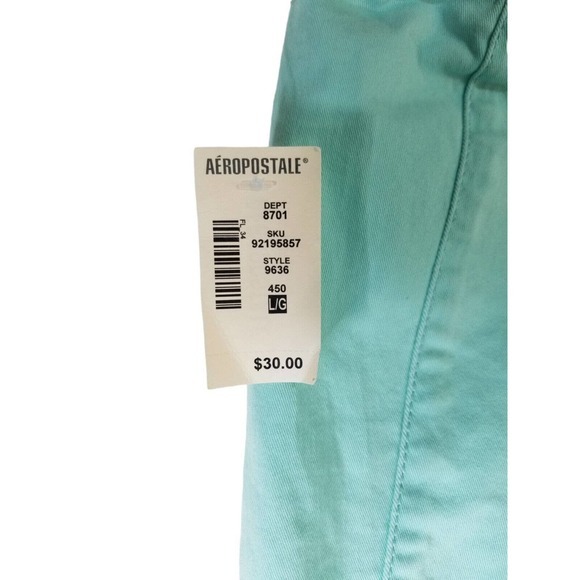 Aeropostale Bethany Mota Women‎ Jeggings Sz L 32X28 Skinny STRETCH TURQUOISE - Picture 7 of 8